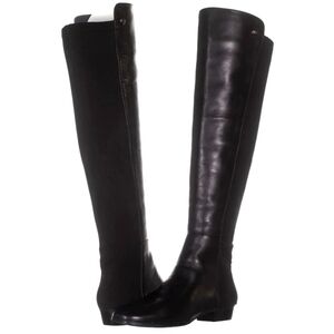 Womens Karita Leather Stretch Over-the-Knee Boots size 5M